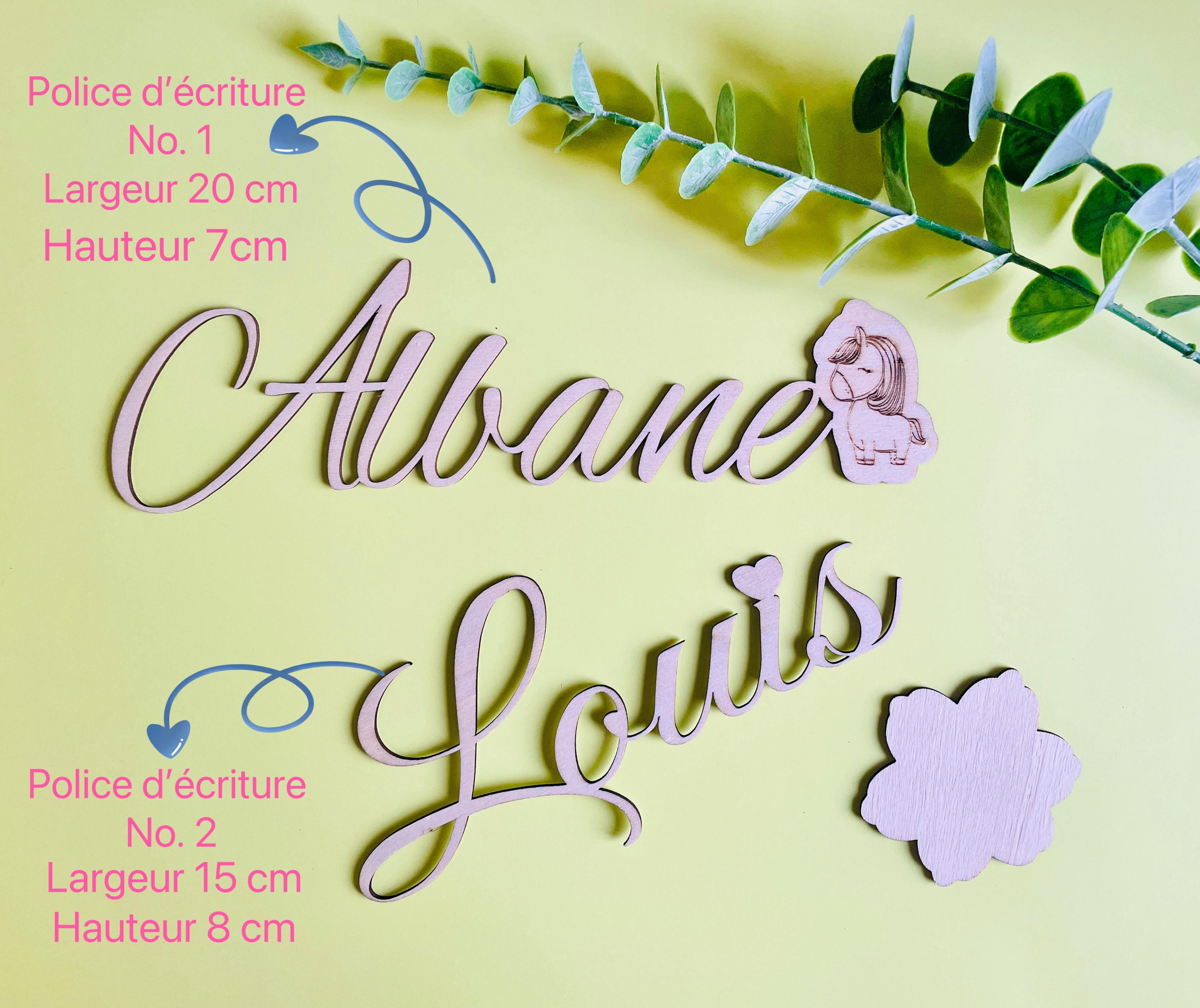 Prénom en bois à personnaliser, plaque de porte,décoration murale , cadeau naissance