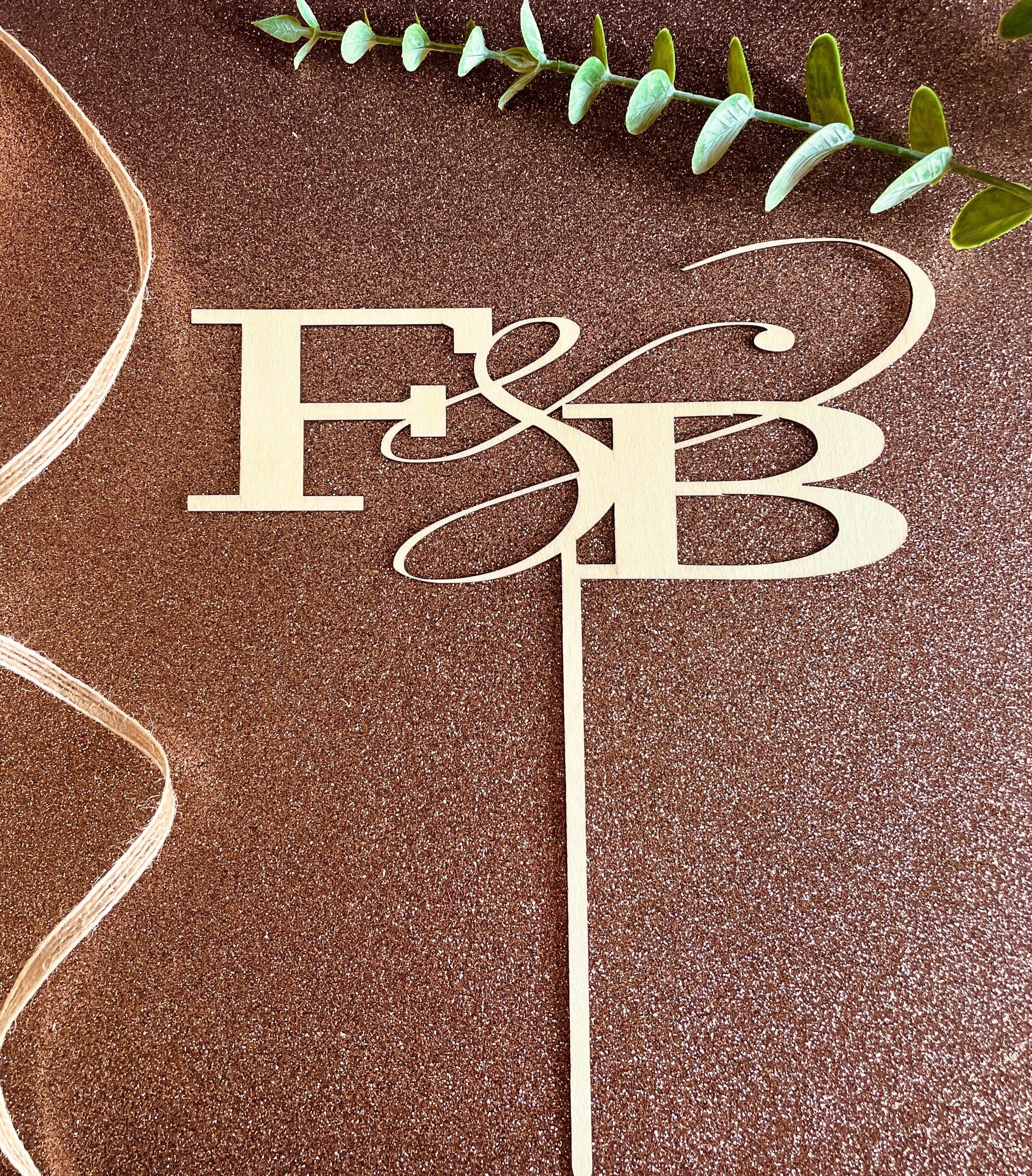 cake topper en bois,  décoration anniversaire,mariage