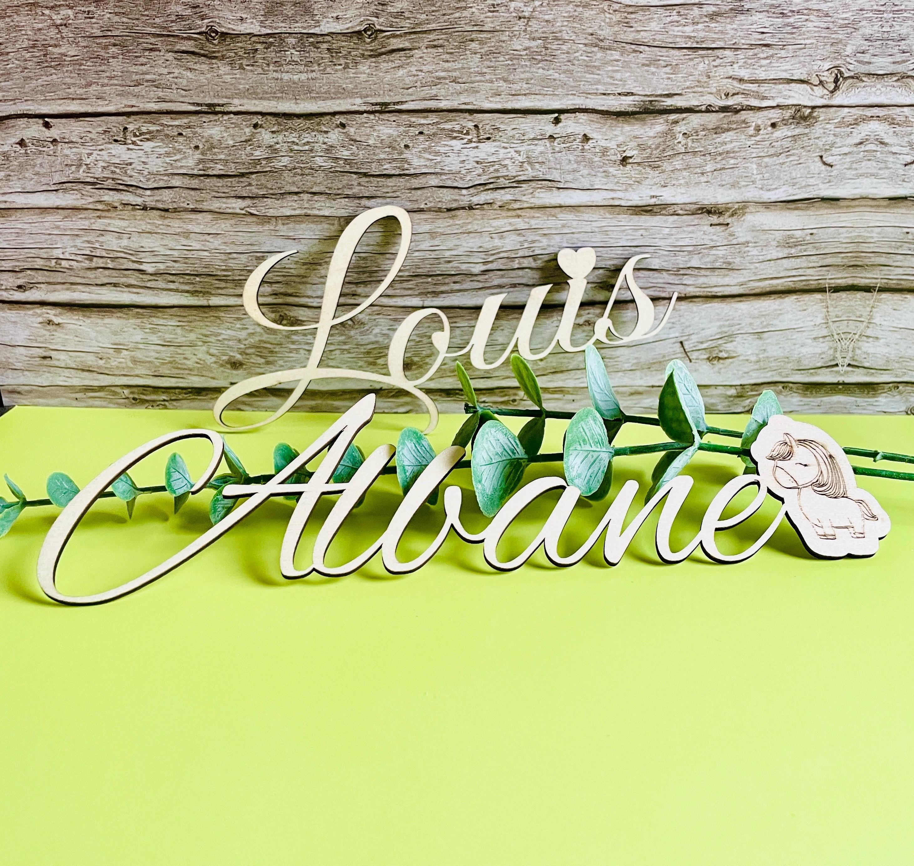 Prénom en bois à personnaliser, plaque de porte,décoration murale , cadeau naissance