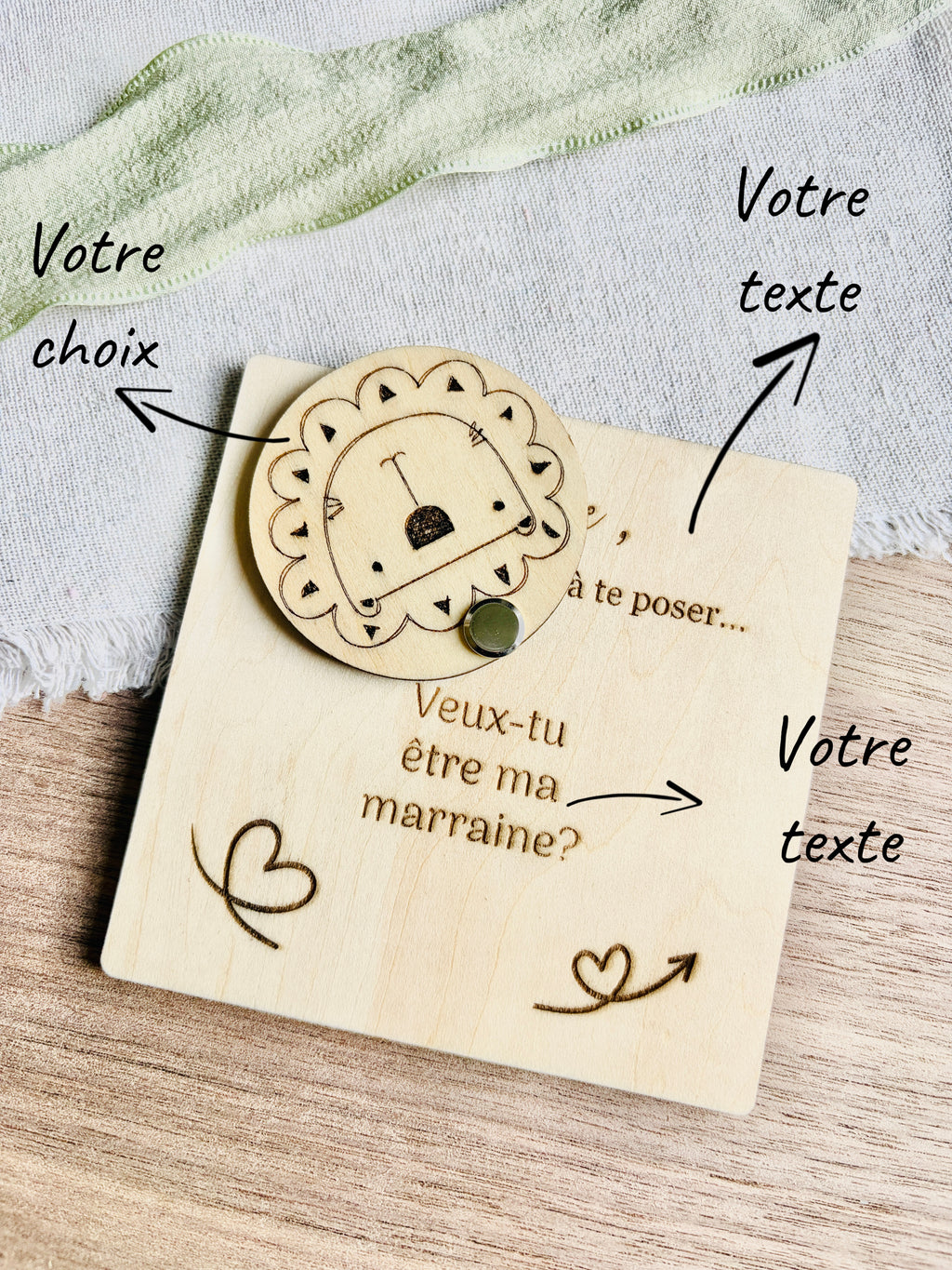 Cadeau demande parrain marraine