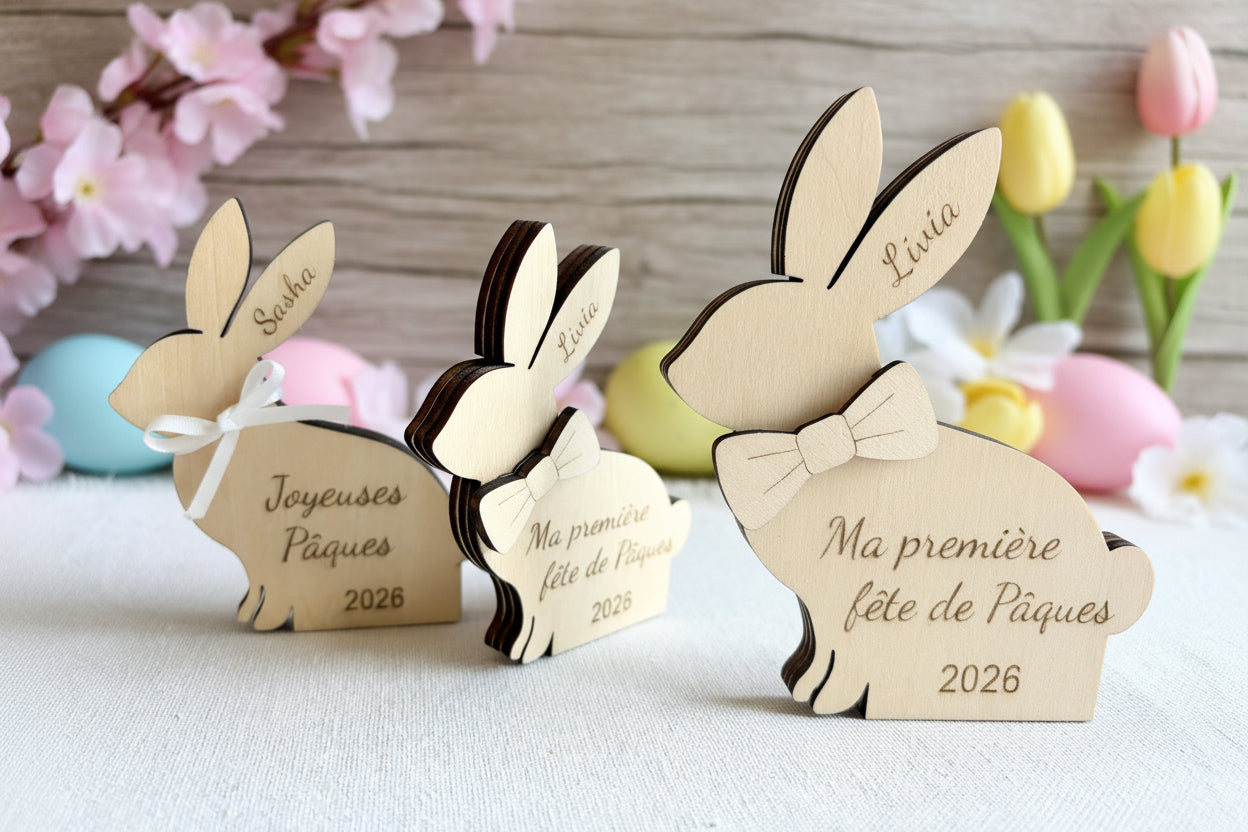 Décoration Lapin de Pâques Personnalisée