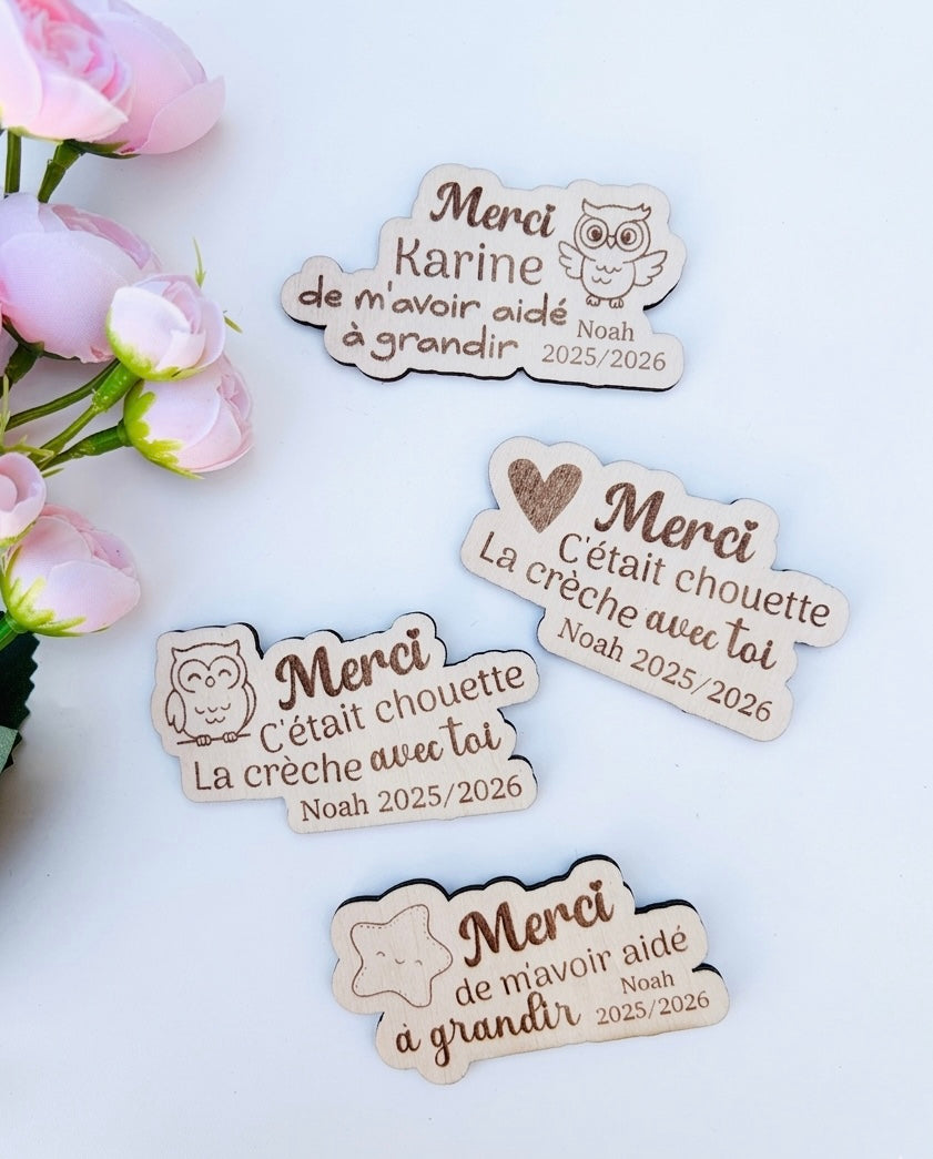 Magnet personnalisé, cadeau crèche