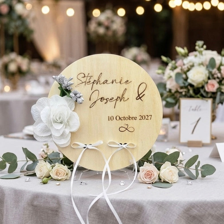 Porte alliance en bois personnalisée