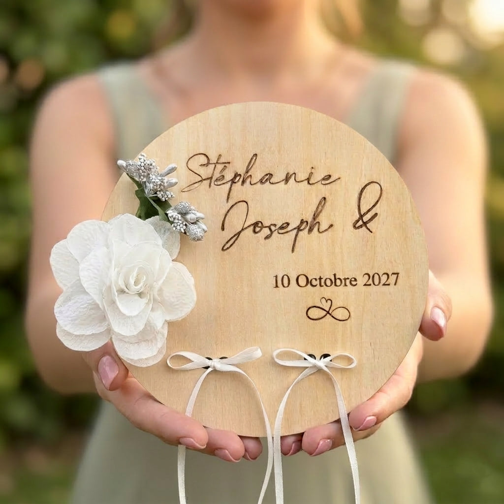 Porte alliance en bois personnalisée