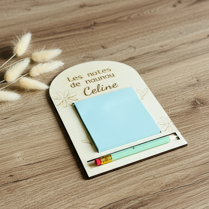 Support bloc-notes personnalisé