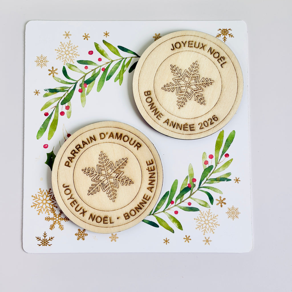 Magnet en bois NOËL