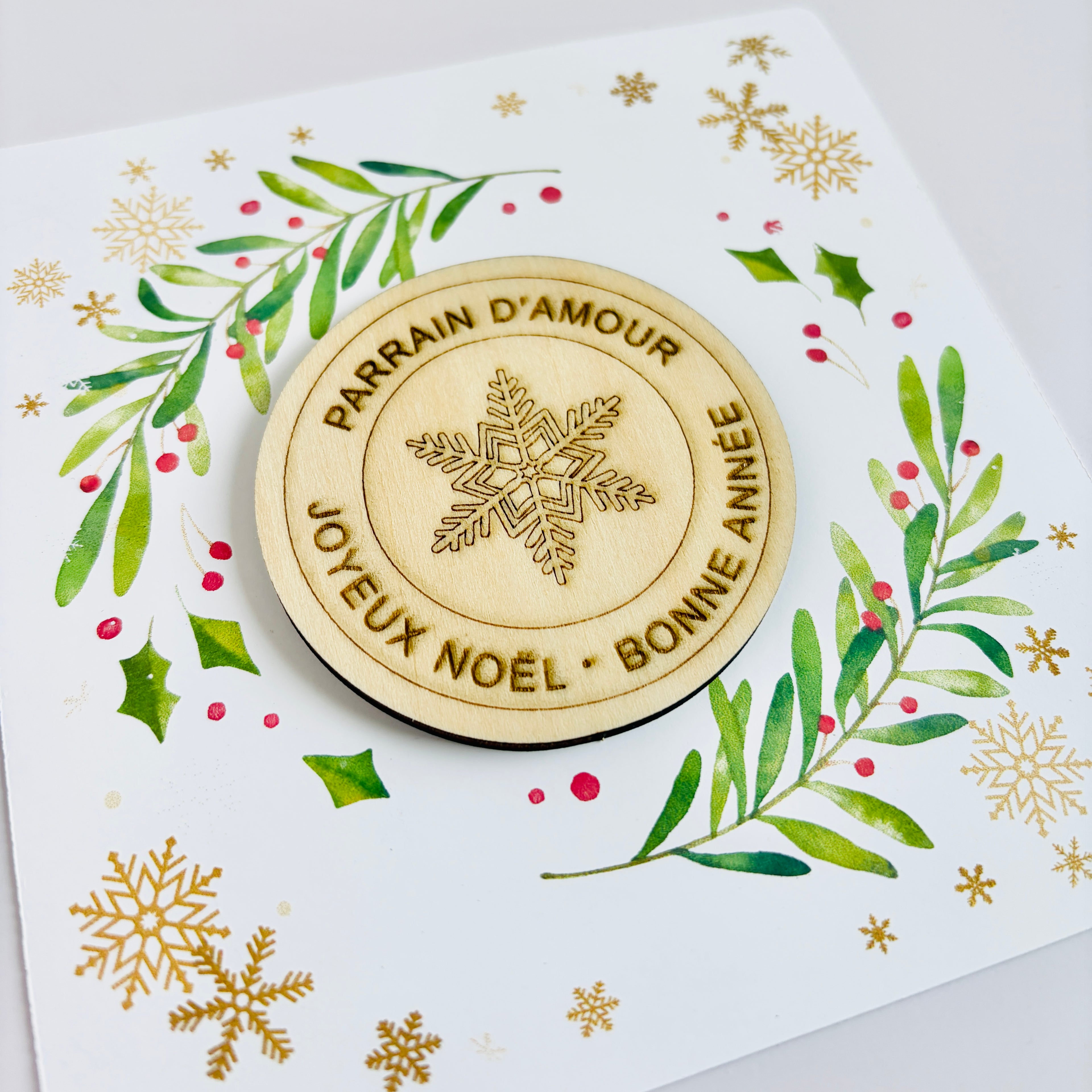 Magnet en bois NOËL