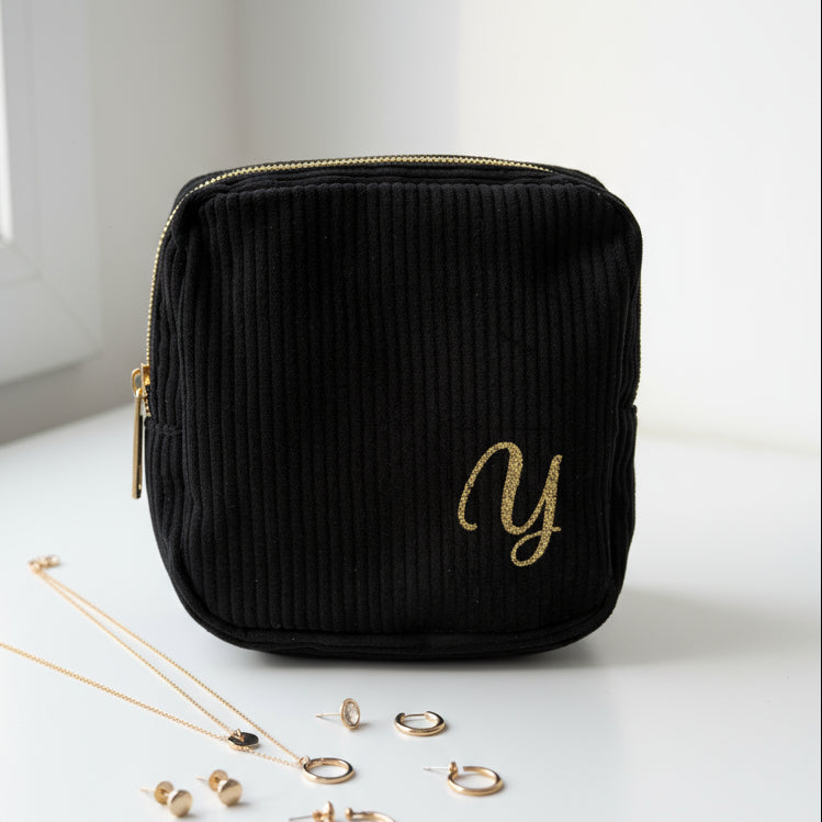 Pochette en velours personnalisée