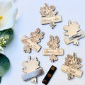 Badge en bois personnalisé