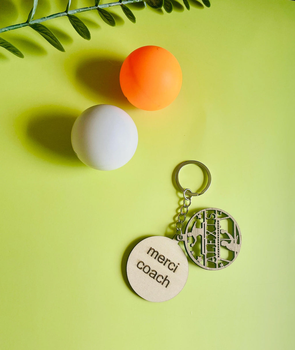 Porte-clés tennis de table personnalisée,cadeau club, cadeau coach,ping-pong