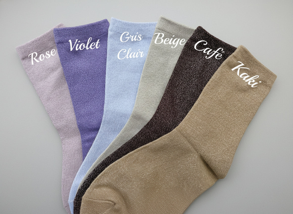 Chaussettes pailletées personnalisables