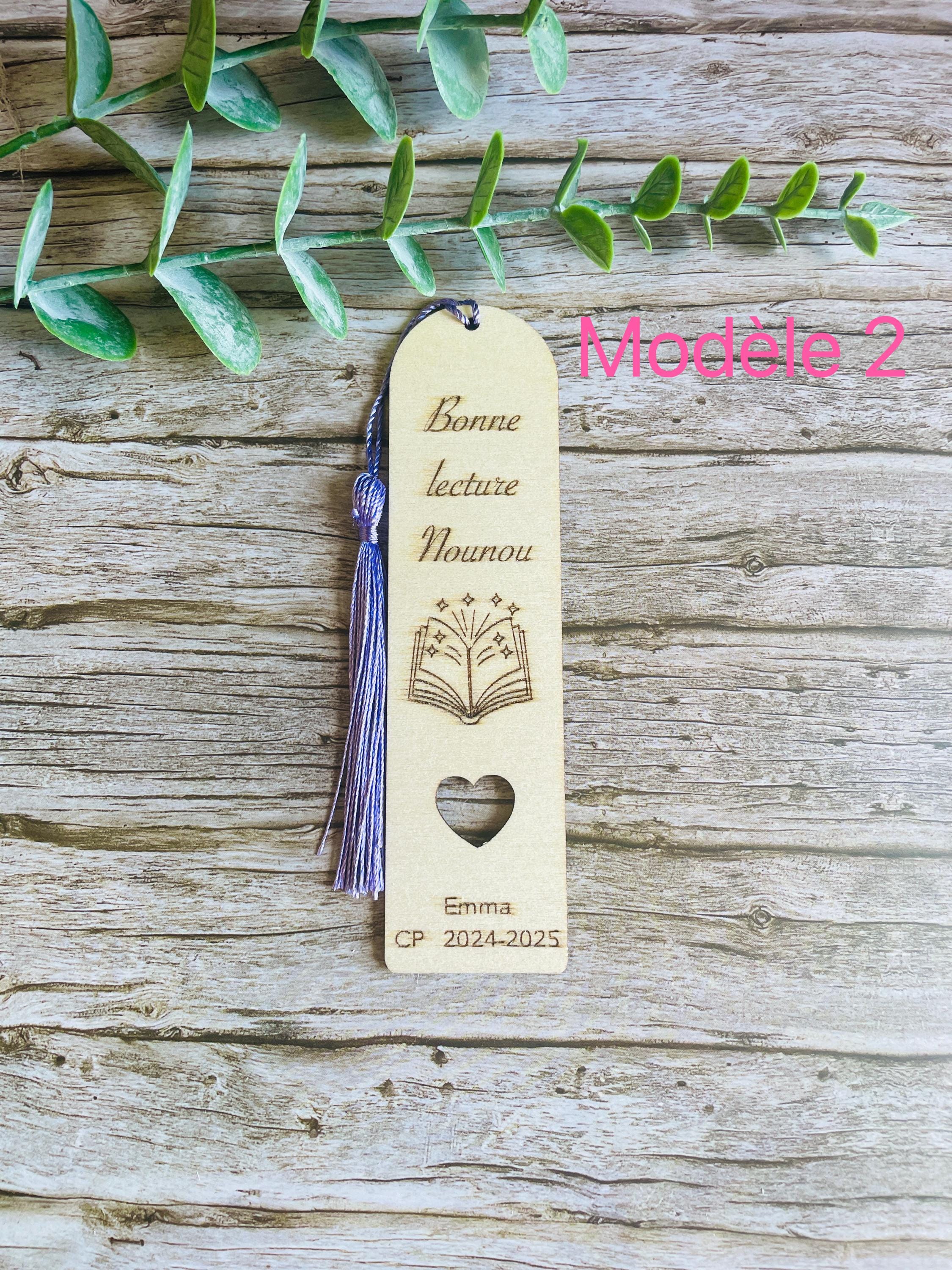 Marque page personnalisée, cadeau maman,mamie,marraine,maîtresse,nounou,atsem…