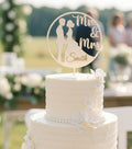 cake topper en bois, décoration mariage