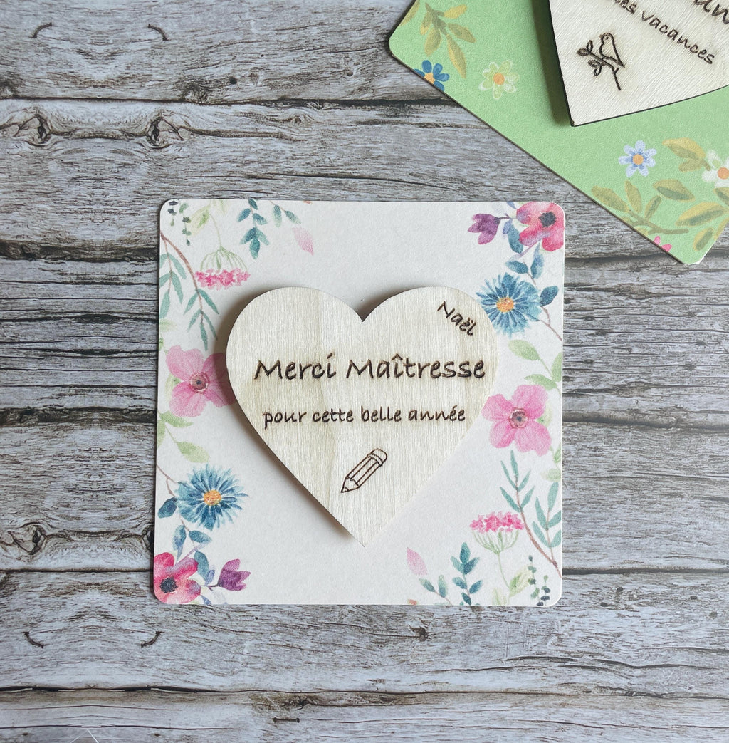 Magnet en bois personnalisé, aimants de réfrigérateur
